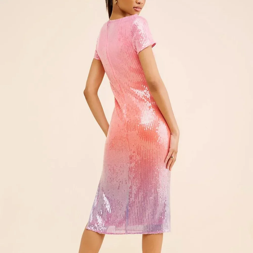 Hutch Sequin Ombre Slip Dress - Picture 3 of 4